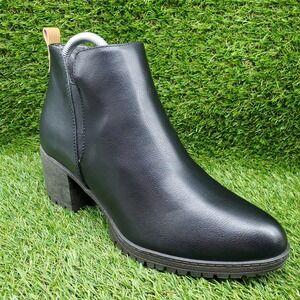 Dr. Scholl's London SIZE 8.5 Women's Chelsea Ankle Boots Block Heel Black